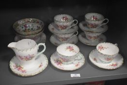 An early 20th century Shelley part tea service patt no.13523