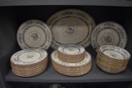A 20th century Royal Doulton Morella pattern part dinner service
