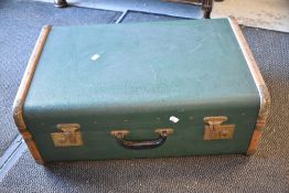 A vintage travel trunk