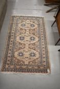 A traditional Persian or Belgian rug