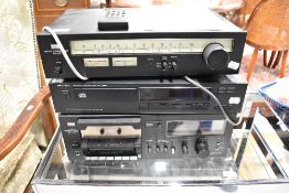 Three hifi separates, Sansui and Rotel
