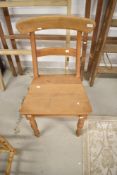 A solid seat dining chair