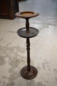 A traditional oak smokers stand
