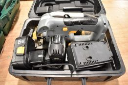 A battery chop saw