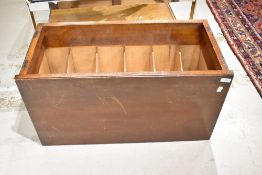 A vintage record cabinet