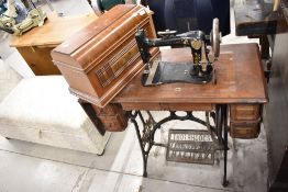 A vintage treadle sewing machine 'New Williams' Rhodes of Halifax