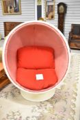 A vintage egg chair