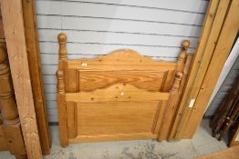 A modern pine single bed frame