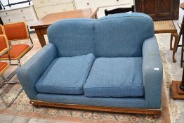 An Art Deco two seater settee