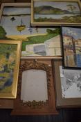 H L E, a watercolour, Bassenthwaite Lake, initialled, 23 x 33cm, framed and glazed, 28 x 38cm, and a