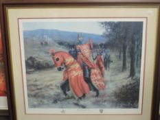 D Pentland, (20th century), after, a print, Edward I in Wales, signed and dated (19)98, num 63/1150,
