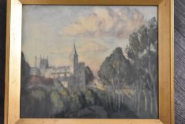 (19th/20th century), a watercolour, cathedral city, 29 x 35cm, framed and glazed, 37 x 43cm