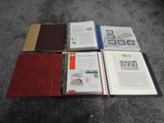 Four albums of Thematic, Switzerland Alpen Post Covers, Mint Stamps and Covers Music related