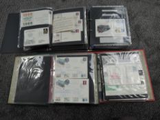 A collection in four albums of UK Stamps and Covers, Railway related, modern includes Talyllyn