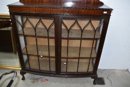 An early 20th Century mahogany display cabinet
