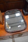 A 19th Century mahogany wall mirror of small proportions