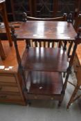 A Victorian mahogany whatnot/etage