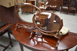 Two 19th Century toilet mirrors