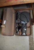 A vintage Leitz slide projector, cased