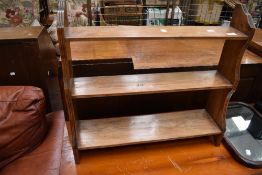 A Victorian table top book shelf