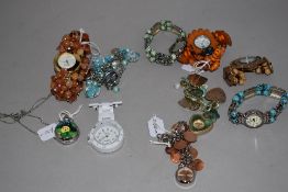 10 wrist watches all in various colours