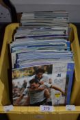 A selection of Tottenham Hotspur football match programmes