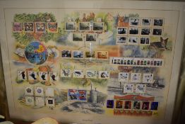 A modern limited edition philatelic stamp first day covers set by A McCafferty 50/500