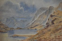 Admiral Richard Aldworth Oliver, (1811-1889), a watercolour, painted during a tour of the Lake
