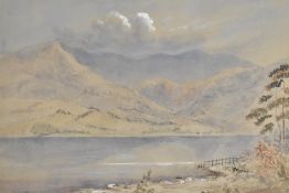 Admiral Richard Aldworth Oliver, (1811-1889), a watercolour, painted during a tour of the Lake