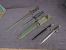 A British Lee Metford Bayonet MK1 1888 blade length 30cm overall length 42cm a modern Knife Bayonet