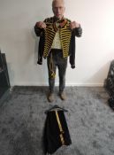 A Royal Horse Artillery Tunic Ceremonial Grade 1 Army Issue and trousers having crossed Trumpets