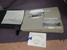 An album of black & white photographs, HMS Glory on Cruise 1947 includes Colombo, Singapore, Hong