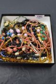 A selection of vintage beads of various forms