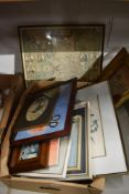 A selection of pictures and maps including 1610 map of Lancaster and wildlife interest.