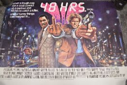 A vintage movie cinema quad poster for 48 hours