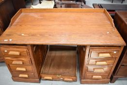 A pitch pine desk