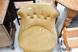 A Victorian nursing chair
