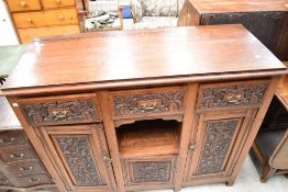 A Victorian mahogany sideboard