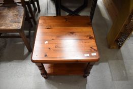 A modern pine occasional coffee table
