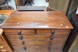 A 19th Century mahogany chest of two over three drawers
