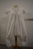 A scarce Victorian all in one cotton undergarment.