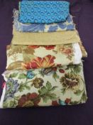 A selection of vintage and traditional fabrics, including John Wilman 'Rossettia'.