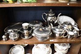 A selection of 20th century Royal Worcester silver glazed tea and dinner wares