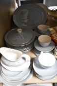 A selction of Royal Doulton 'Forest Glade' tableware including tureen, plates and cups and saucers.