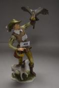 A modern Kaiser porcelain figure German signed Bochmann Hunter
