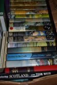 A selection of Northern walking guide books including Collins the New Naturalist