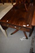 A 19th Century Regency design Pembroke style table on quadruple splay legs