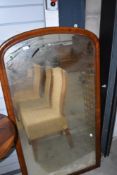 A 19th Century mahogany wall mirror (converted from Duchess suite) , height approx. 136cm