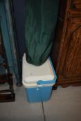 A coolbox and camping chair