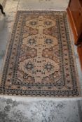 A traditional Persian or Belgian rug